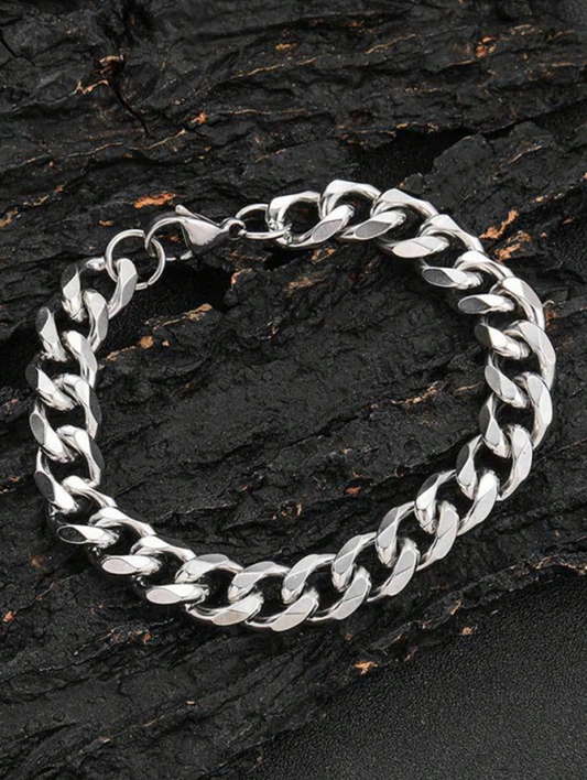 Cuban Chain Bracelet - Silver